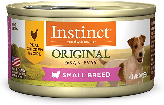 Instinct Original Small Breed Grain Free Real Chicken Recipe Natural Wet Canned Dog Food by Nature&#39;s Variety, 3 oz. Cans (Case of 24): Pet Supplies: Amazon.com