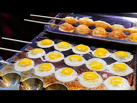 Xi&#39;an (China) Street Food - Quail Egg Skewers - YouTube