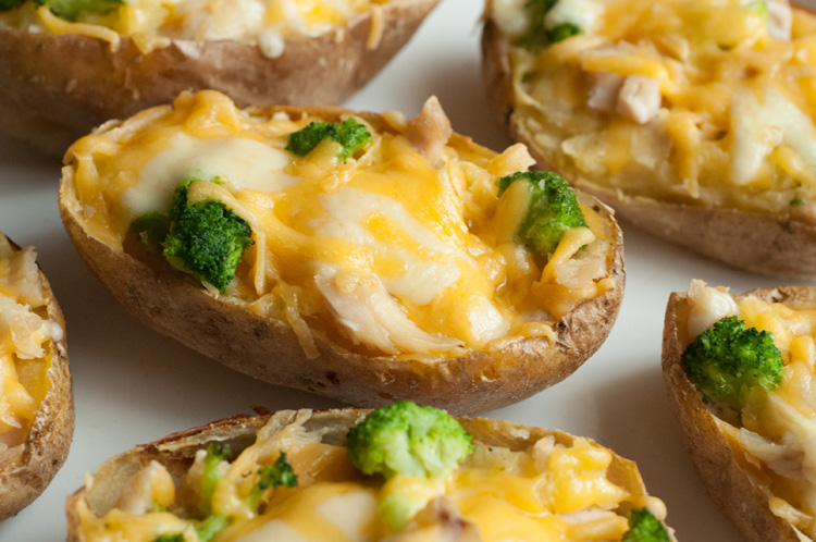 5-Ingredient Healthy Stuffed Potato Skins