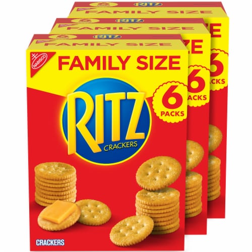 Ritz Crackers 3 Count Family Size, 61.5 oz - Jay C Food Stores