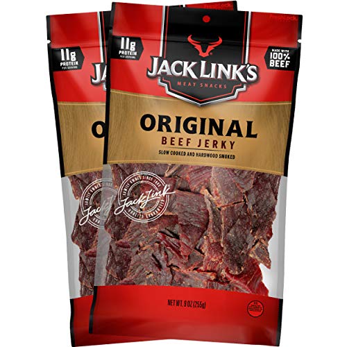 Amazon.com : Jack Link's Beef Jerky, Original, (2) 9 Oz Bags – Great  Everyday Snack, 11g of Protein and 80 Calories, Made with 100% Premium Beef  - 96% Fat Free, No Added MSG : Everything Else