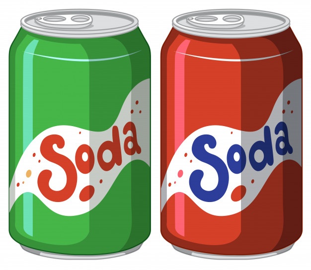 Free Vector | Soda can in aluminium on white